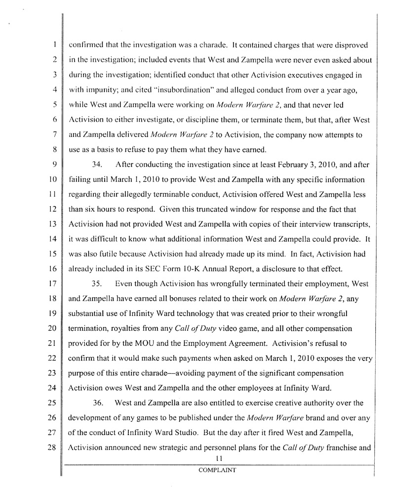 Illustration for article titled Ousted Infinity Ward Founders' Lawsuit Against Activision (The Court Documents)